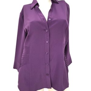 Dress Barn Purple Dress Top size Medium